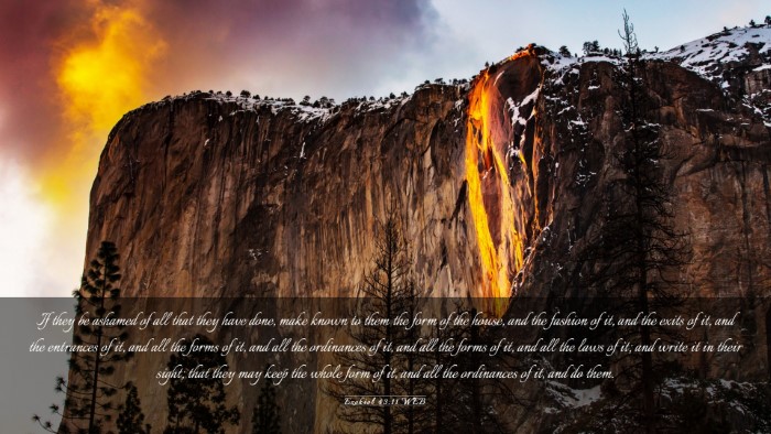 Picture 03 - Ezekiel 43:11 WEB Desktop Wallpaper - If they be ashamed of all that they have done, - Desktop Bible Verse Wallpaper