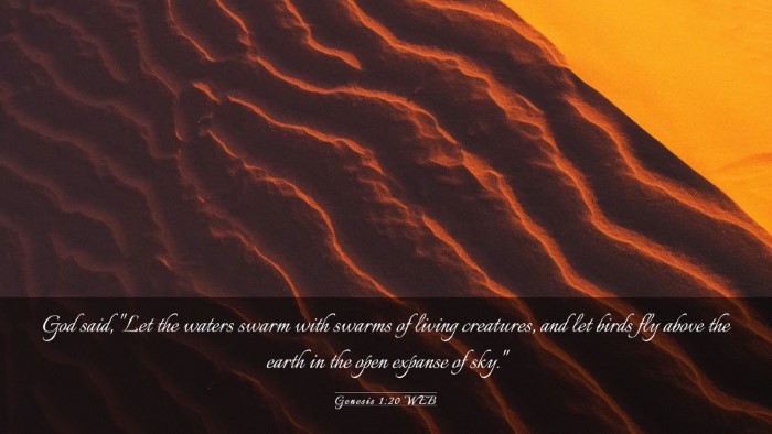 Picture 03 - Genesis 1:20 WEB Desktop Wallpaper - God said, 