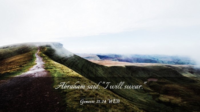 Picture 03 - Genesis 21:24 WEB Desktop Wallpaper - Abraham said, 