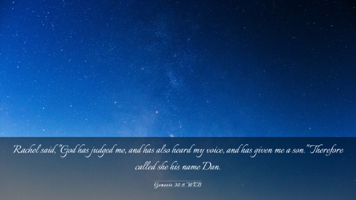 Picture 03 - Genesis 30:6 WEB Desktop Wallpaper - Rachel said, 