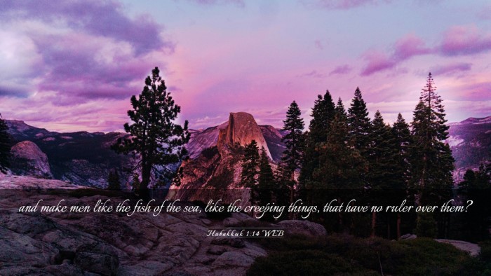 Picture 03 - Habakkuk 1:14 WEB Desktop Wallpaper - and make men like the fish of the sea, like the - Desktop Bible Verse Wallpaper