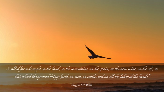 Picture 03 - Haggai 1:11 WEB Desktop Wallpaper - I called for a drought on the land, on the - Desktop Bible Verse Wallpaper