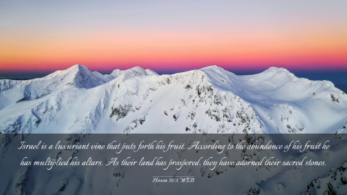 Picture 03 - Hosea 10:1 WEB Desktop Wallpaper - Israel is a luxuriant vine that puts forth his - Desktop Bible Verse Wallpaper