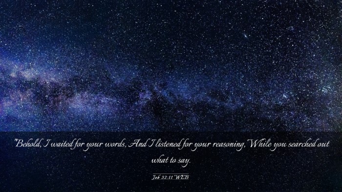 Picture 03 - Job 32:11 WEB Desktop Wallpaper - 