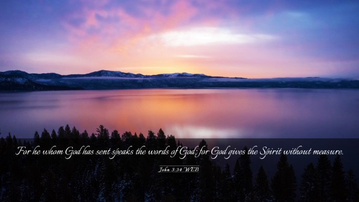 Picture 03 - John 3:34 WEB Desktop Wallpaper - For he whom God has sent speaks the words of God; - Desktop Bible Verse Wallpaper