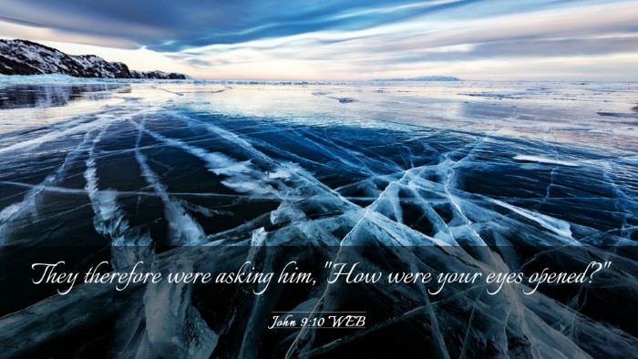 Picture 03 - John 9:10 WEB Desktop Wallpaper - They therefore were asking him, 