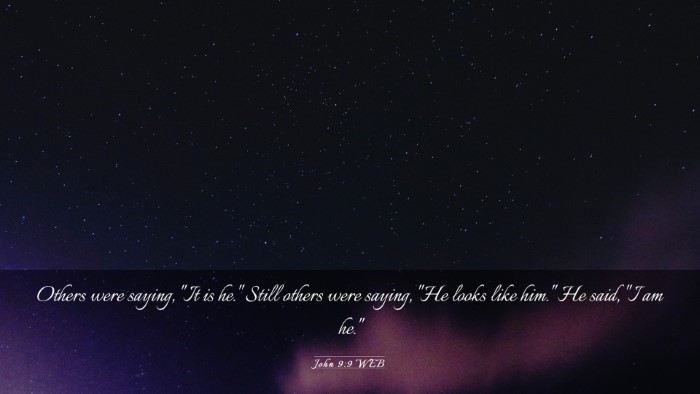 Picture 03 - John 9:9 WEB Desktop Wallpaper - Others were saying, 