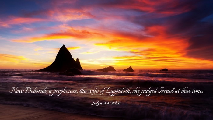 Picture 03 - Judges 4:4 WEB Desktop Wallpaper - Now Deborah, a prophetess, the wife of Lappidoth, - Desktop Bible Verse Wallpaper