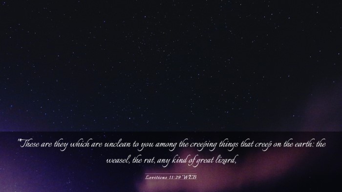 Picture 03 - Leviticus 11:29 WEB Desktop Wallpaper - 