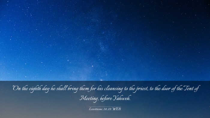 Picture 03 - Leviticus 14:23 WEB Desktop Wallpaper - 