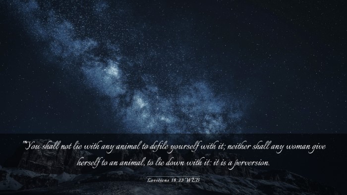 Picture 03 - Leviticus 18:23 WEB Desktop Wallpaper - 