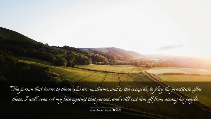 Picture 03 - Leviticus 20:6 WEB Desktop Wallpaper - 