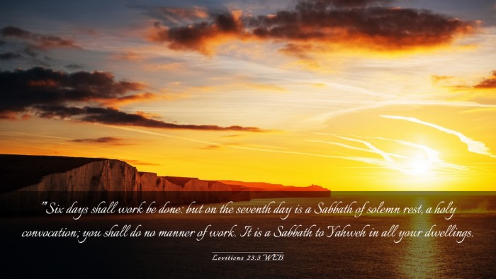 Picture 03 - Leviticus 23:3 WEB Desktop Wallpaper - 