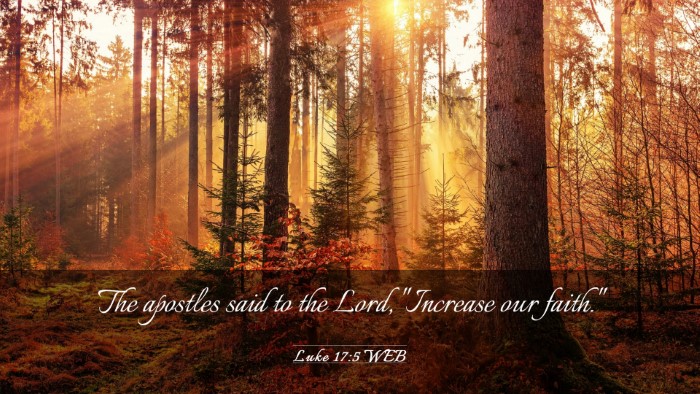 Picture 03 - Luke 17:5 WEB Desktop Wallpaper - The apostles said to the Lord, 
