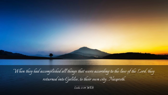 Picture 03 - Luke 2:39 WEB Desktop Wallpaper - When they had accomplished all things that were - Desktop Bible Verse Wallpaper