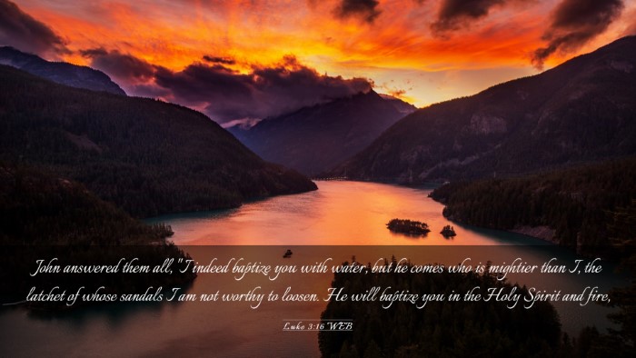 Picture 03 - Luke 3:16 WEB Desktop Wallpaper - John answered them all, 