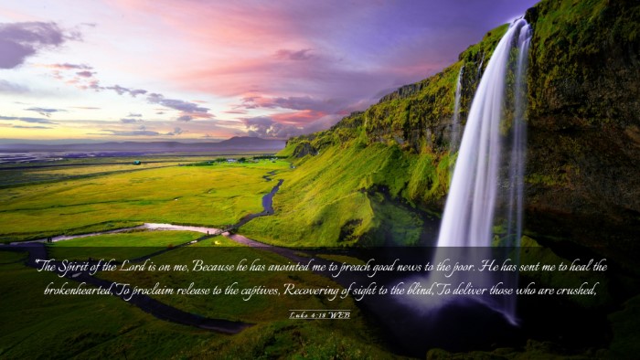 Picture 03 - Luke 4:18 WEB Desktop Wallpaper - 