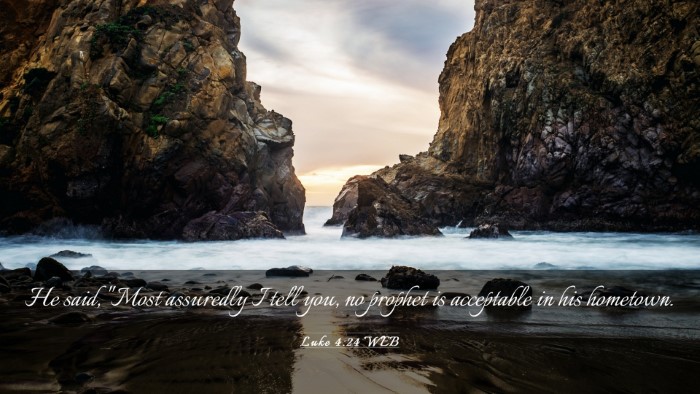 Picture 03 - Luke 4:24 WEB Desktop Wallpaper - He said, 