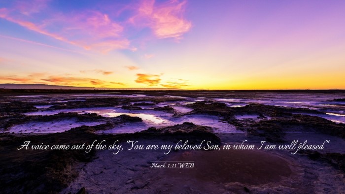 Picture 03 - Mark 1:11 WEB Desktop Wallpaper - A voice came out of the sky, 