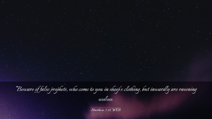 Picture 03 - Matthew 7:15 WEB Desktop Wallpaper - 