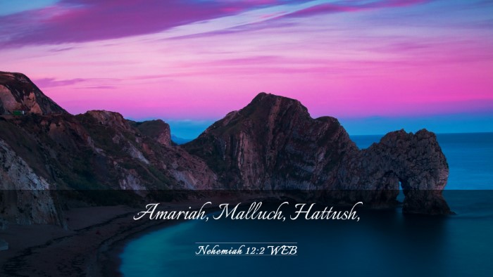 Picture 03 - Nehemiah 12:2 WEB Desktop Wallpaper - Amariah, Malluch, - Desktop Bible Verse Wallpaper