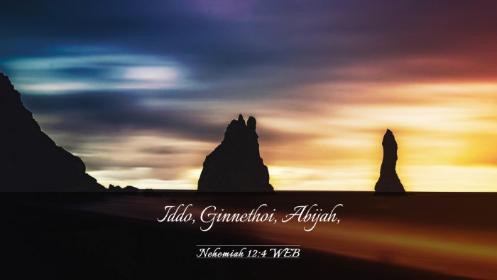 Picture 03 - Nehemiah 12:4 WEB Desktop Wallpaper - Iddo, Ginnethoi, - Desktop Bible Verse Wallpaper