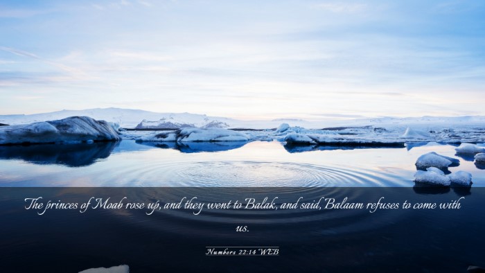 Picture 03 - Numbers 22:14 WEB Desktop Wallpaper - The princes of Moab rose up, and they went to - Desktop Bible Verse Wallpaper