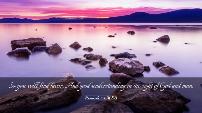 Picture 03 - Proverbs 3:4 WEB Desktop Wallpaper - So you will find favor, And good understanding in - Desktop Bible Verse Wallpaper