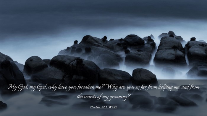 Picture 03 - Psalms 22:1 WEB Desktop Wallpaper - My God, my God, why have you forsaken me? Why are - Desktop Bible Verse Wallpaper