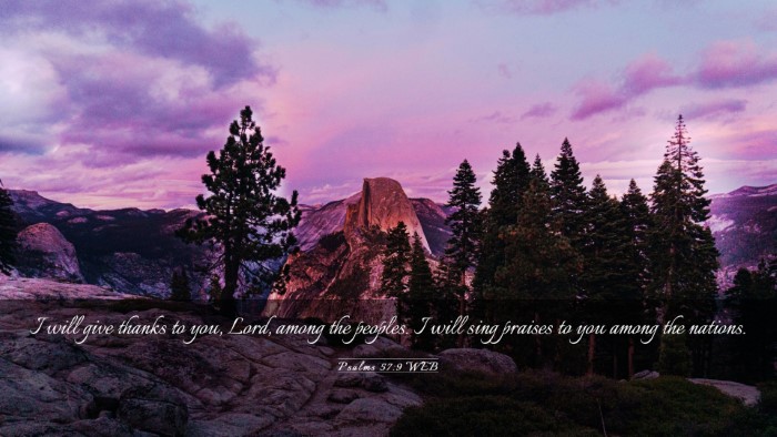 Picture 03 - Psalms 57:9 WEB Desktop Wallpaper - I will give thanks to you, Lord, among the - Desktop Bible Verse Wallpaper