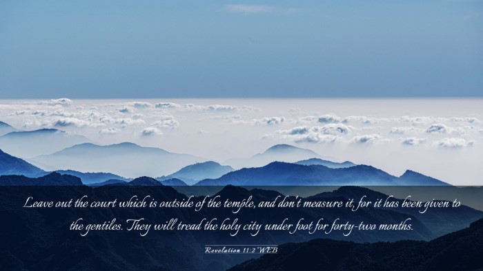 Picture 03 - Revelation 11:2 WEB Desktop Wallpaper - Leave out the court which is outside of the - Desktop Bible Verse Wallpaper