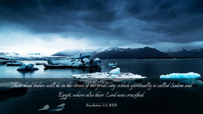 Picture 03 - Revelation 11:8 WEB Desktop Wallpaper - Their dead bodies will be in the street of the - Desktop Bible Verse Wallpaper