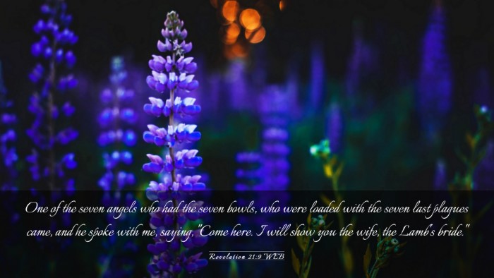 Picture 03 - Revelation 21:9 WEB Desktop Wallpaper - One of the seven angels who had the seven bowls, - Desktop Bible Verse Wallpaper