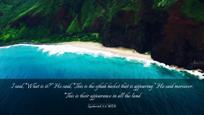 Picture 03 - Zechariah 5:6 WEB Desktop Wallpaper - I said, 