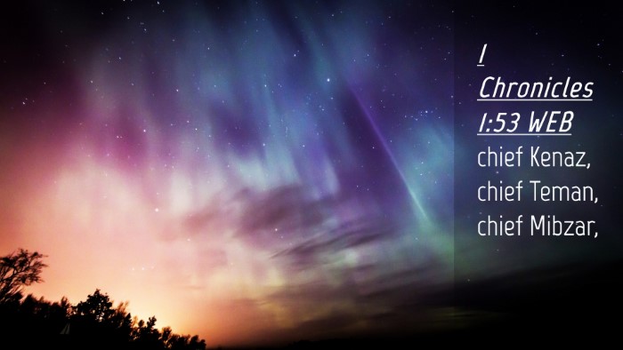 Picture 04 - 1 Chronicles 1:53 WEB Desktop Wallpaper - chief Kenaz, chief Teman, chief - Desktop Bible Verse Wallpaper