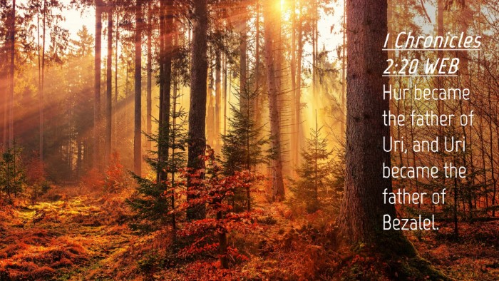 Picture 04 - 1 Chronicles 2:20 WEB Desktop Wallpaper - Hur became the father of Uri, and Uri became the - Desktop Bible Verse Wallpaper