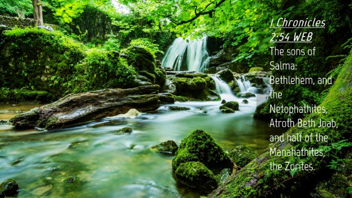 Picture 04 - 1 Chronicles 2:54 WEB Desktop Wallpaper - The sons of Salma: Bethlehem, and the - Desktop Bible Verse Wallpaper