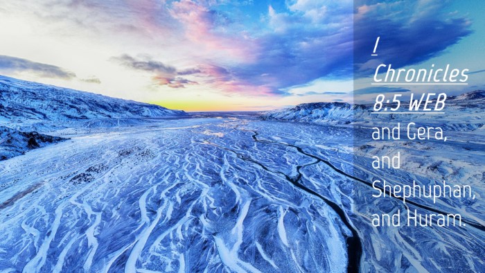 Picture 04 - 1 Chronicles 8:5 WEB Desktop Wallpaper - and Gera, and Shephuphan, and - Desktop Bible Verse Wallpaper