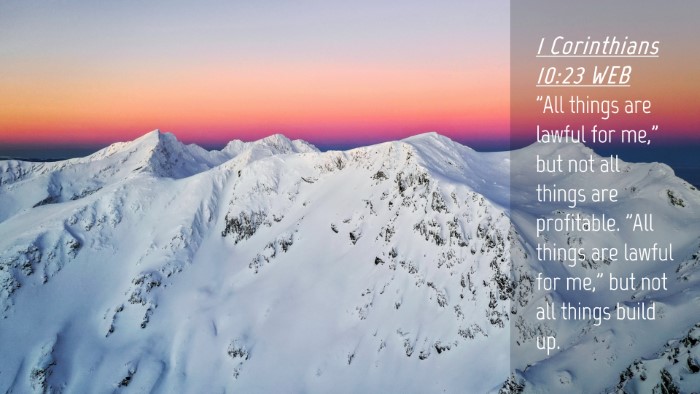 Picture 04 - 1 Corinthians 10:23 WEB Desktop Wallpaper - 