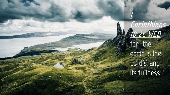 Picture 04 - 1 Corinthians 10:26 WEB Desktop Wallpaper - for 