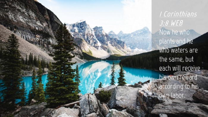 Picture 04 - 1 Corinthians 3:8 WEB Desktop Wallpaper - Now he who plants and he who waters are the same, - Desktop Bible Verse Wallpaper