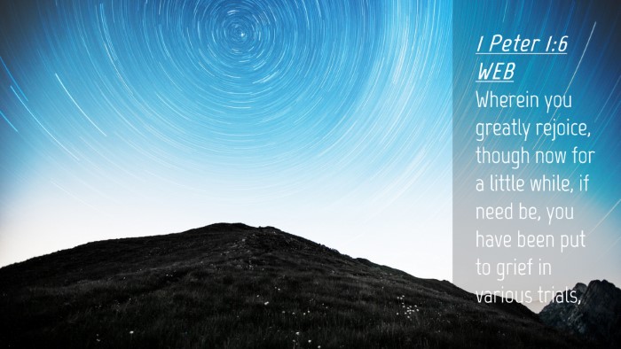Picture 04 - 1 Peter 1:6 WEB Desktop Wallpaper - Wherein you greatly rejoice, though now for a - Desktop Bible Verse Wallpaper