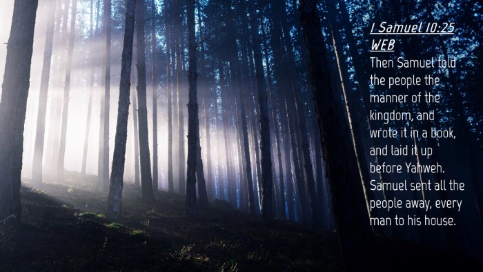 Picture 04 - 1 Samuel 10:25 WEB Desktop Wallpaper - Then Samuel told the people the manner of the - Desktop Bible Verse Wallpaper