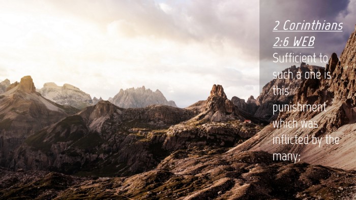 Picture 04 - 2 Corinthians 2:6 WEB Desktop Wallpaper - Sufficient to such a one is this punishment which - Desktop Bible Verse Wallpaper