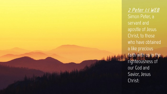 Picture 04 - 2 Peter 1:1 WEB Desktop Wallpaper - Simon Peter, a servant and apostle of Jesus - Desktop Bible Verse Wallpaper