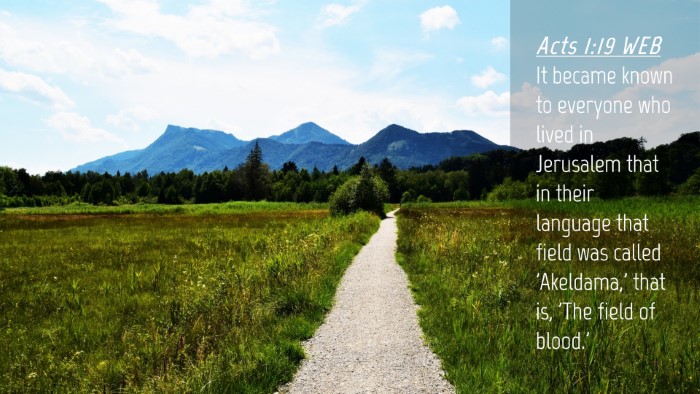 Picture 04 - Acts 1:19 WEB Desktop Wallpaper - It became known to everyone who lived in - Desktop Bible Verse Wallpaper