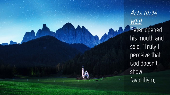 Picture 04 - Acts 10:34 WEB Desktop Wallpaper - Peter opened his mouth and said, 