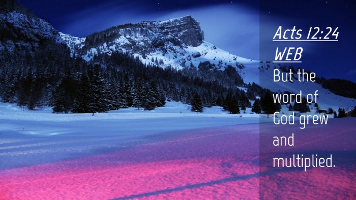 Picture 04 - Acts 12:24 WEB Desktop Wallpaper - But the word of God grew and - Desktop Bible Verse Wallpaper