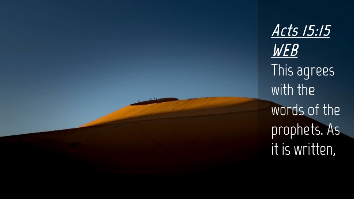 Picture 04 - Acts 15:15 WEB Desktop Wallpaper - This agrees with the words of the prophets. As it - Desktop Bible Verse Wallpaper