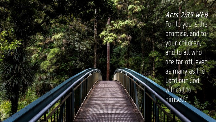 Picture 04 - Acts 2:39 WEB Desktop Wallpaper - For to you is the promise, and to your children, - Desktop Bible Verse Wallpaper